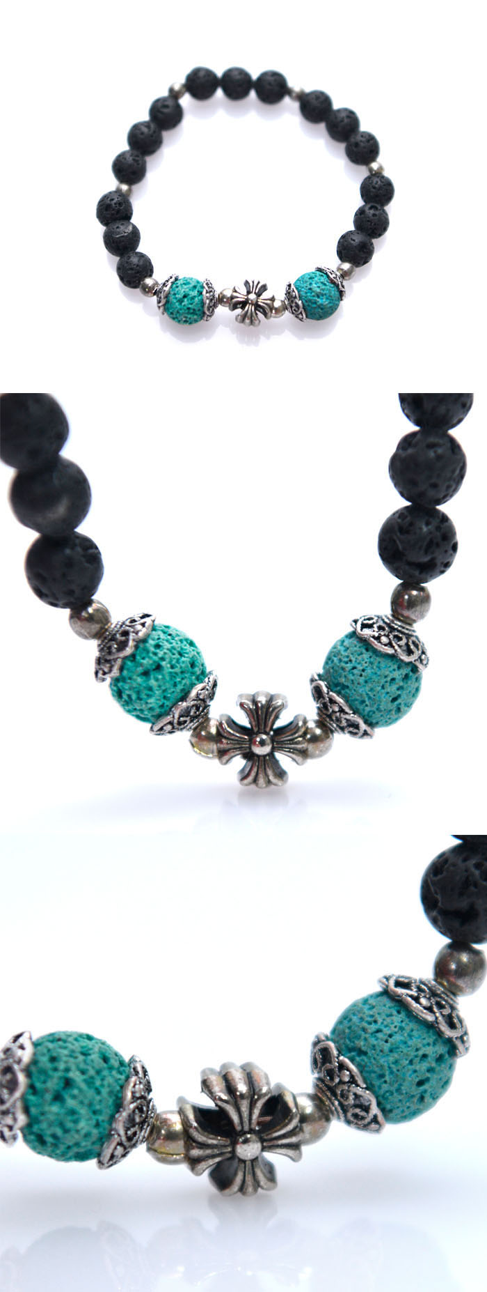 Accessories :: Bracelets :: Real Volcano Stone Mix Beads-Bracelet 292 ...