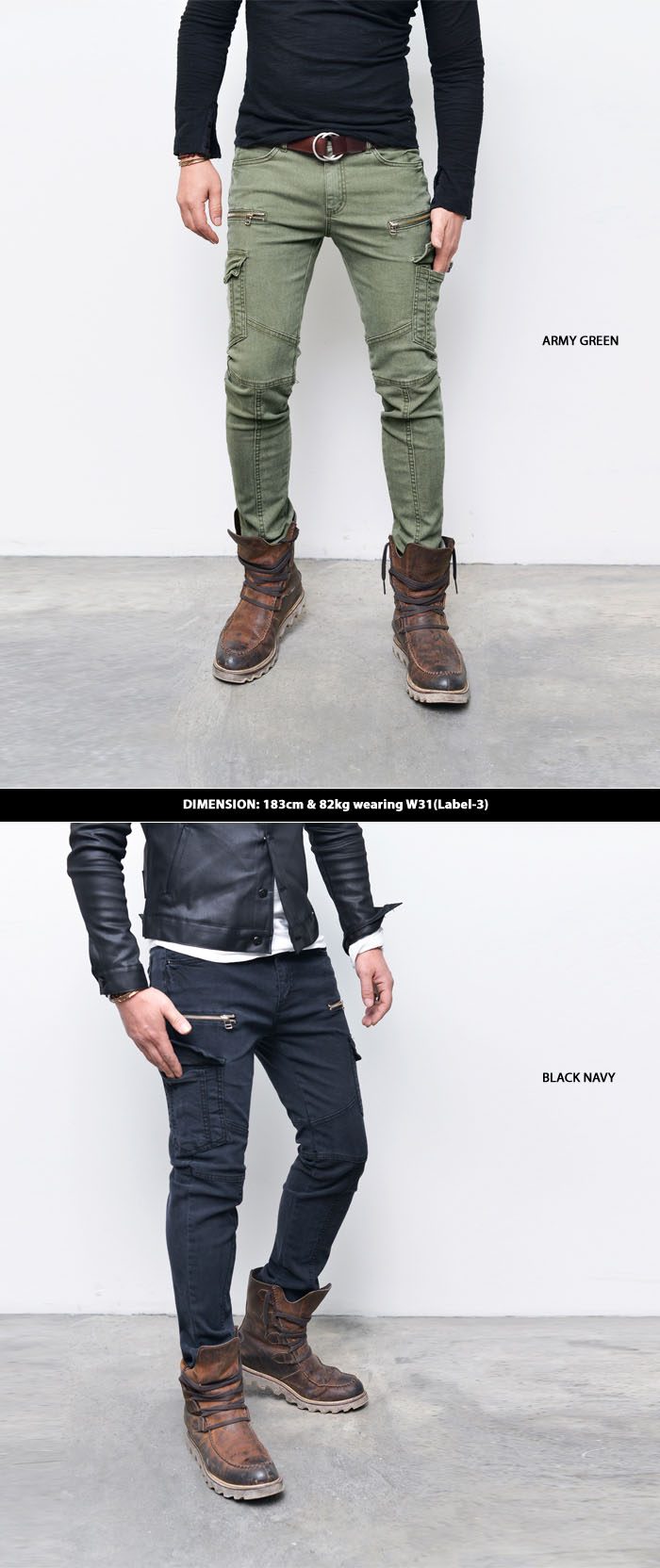 men cargo pants skinny
