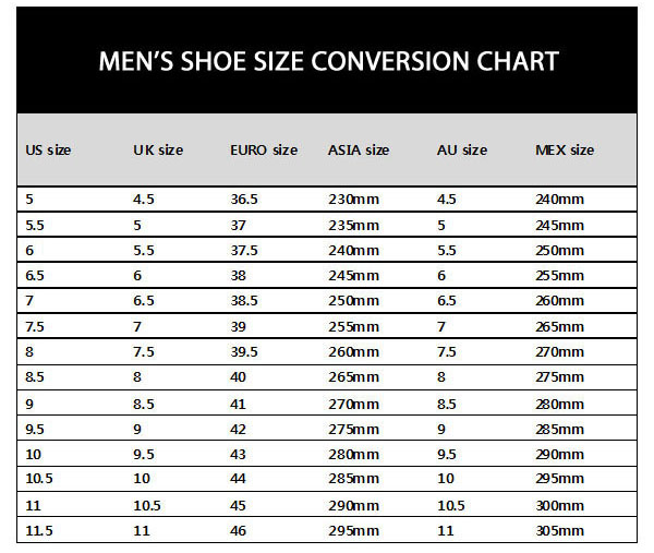 convert men's shoe size 39 to us