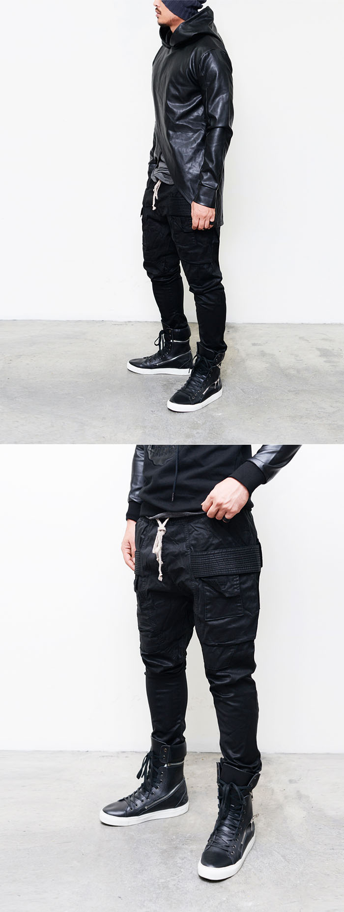 white baggy sweatpants
