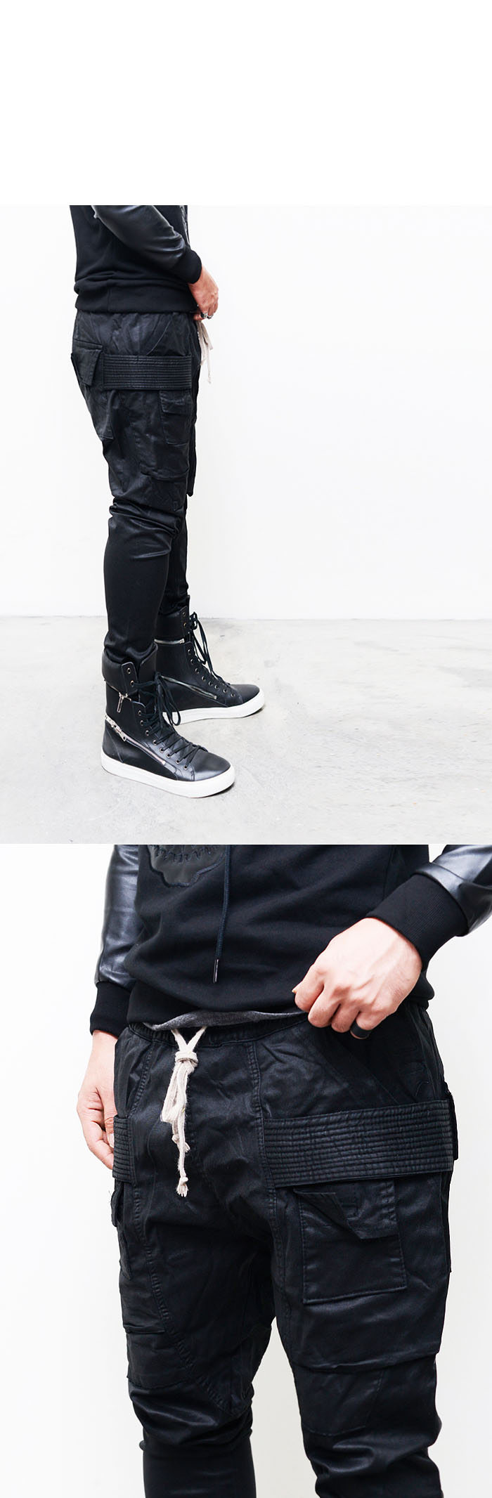 baggy cuffed sweatpants