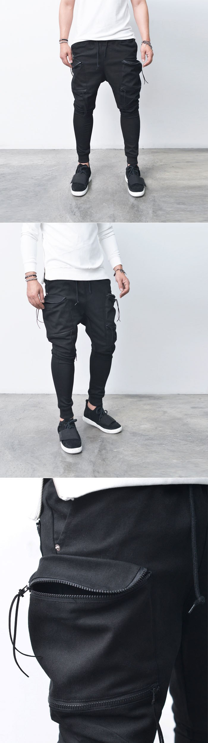 Bottoms :: Pants :: Double Zip Big Cargo Baggy Jogger-Sweatpants 244 ...