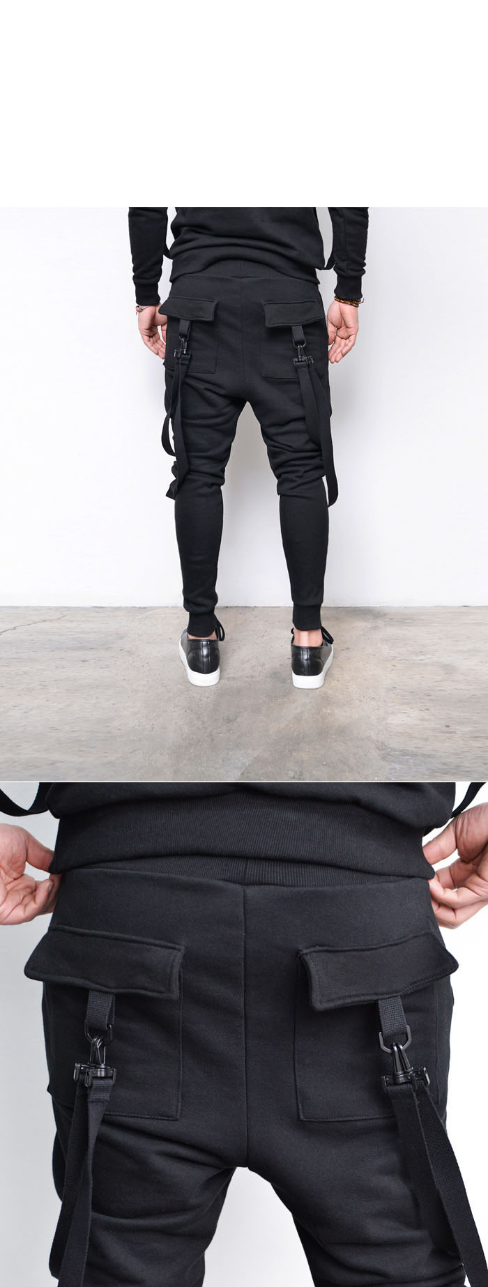 Bottoms :: Sweatpants :: Double Strap Cargo Baggy Jogger-Sweatpants 275 ...