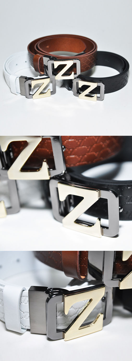 Accessories :: Belts :: Big Gold Signature Z Buckle Dress-Belt 73 ...