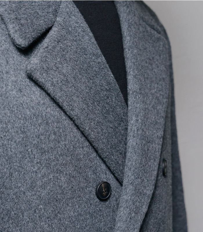 Outerwear :: Coats :: 6 Color Premium Cashmere Wool Double-Coat 120 ...