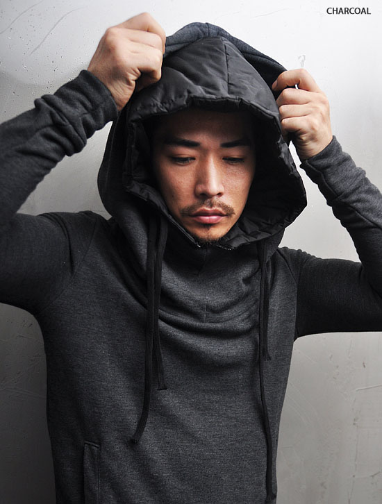 Double-layered Padded Hoodie-Hoodie 06 | Fast Fashion Mens Clothes ...
