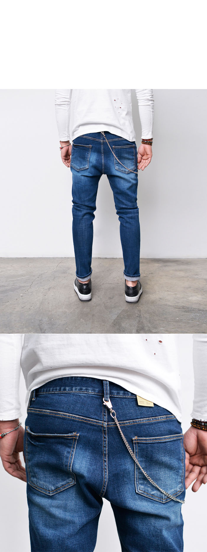 Bottoms :: Jeans :: Destroy Knife Cut Slim Baggy-Jeans 281 - GUYLOOK ...