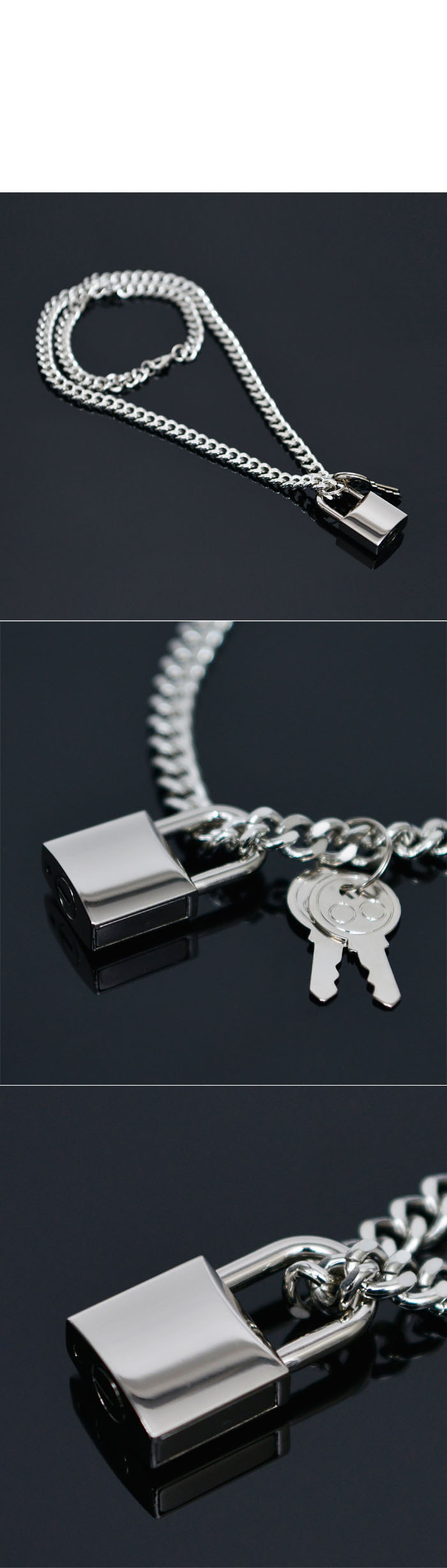 Accessories :: Necklaces :: Real Lock & Key Pendant Silver Long-Necklace 279 - GUYLOOK Men's ...