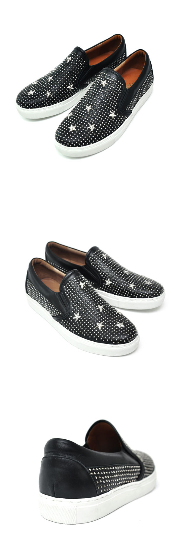Shoes :: Premium Custom Star Stud Slip ON-Shoes 296 - GUYLOOK Men's ...