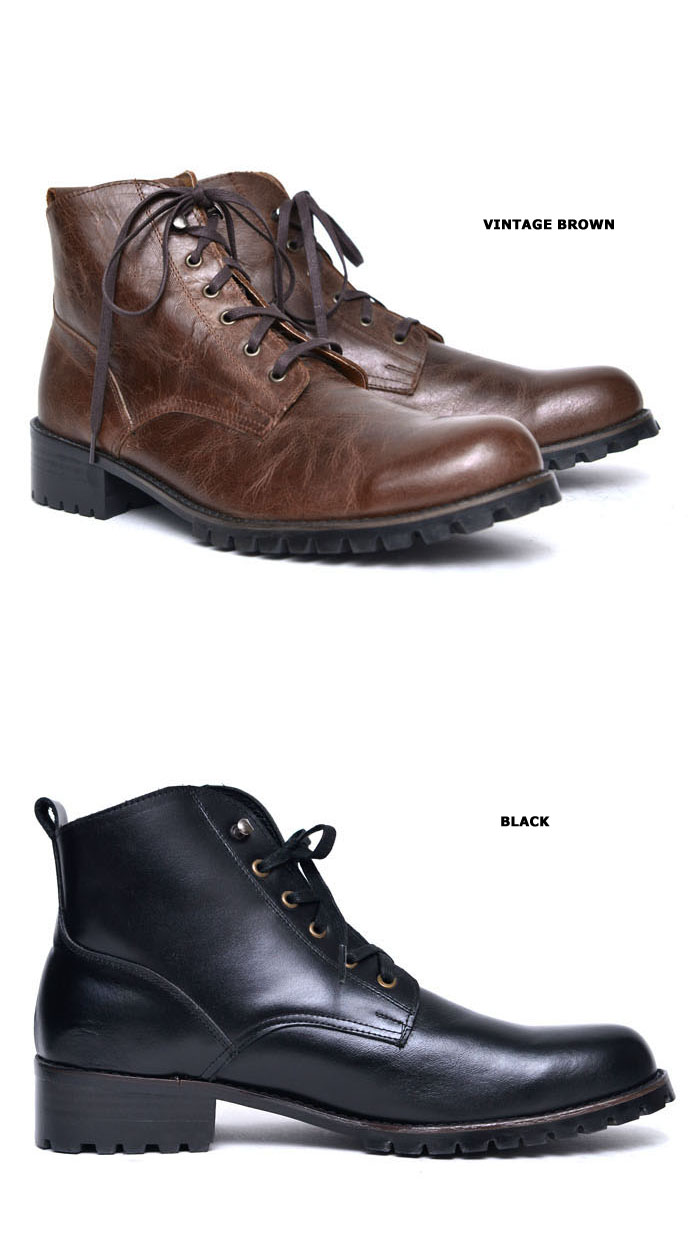 Shoes :: Vintage Calf Mid-length Boots-Shoes 523 - GUYLOOK Men's Trendy ...