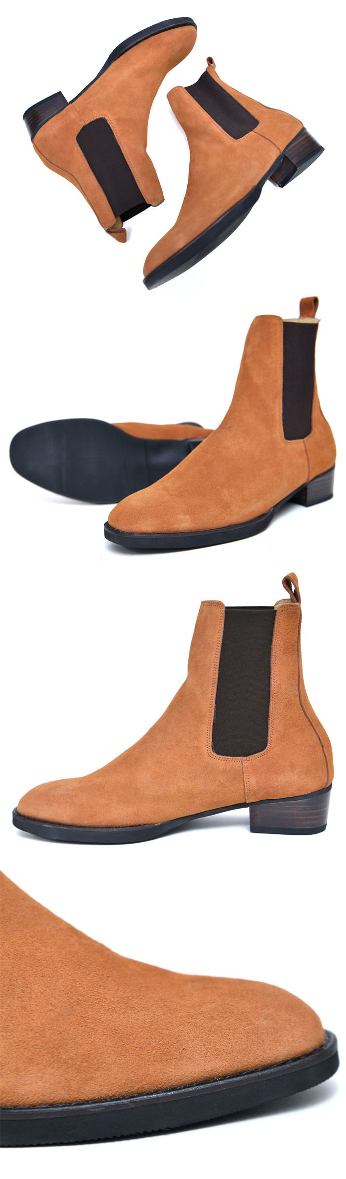 Shoes :: Boots :: Suede Chelsea Banding Boots-Shoes 583 - GUYLOOK Men's ...