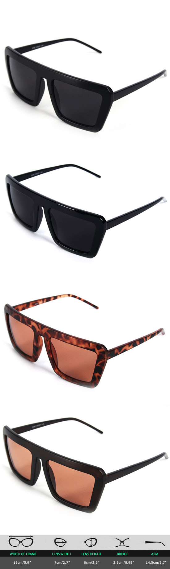 Accessories :: Sunglasses & Glasses :: Strong Bold Cyber Retro Frame ...